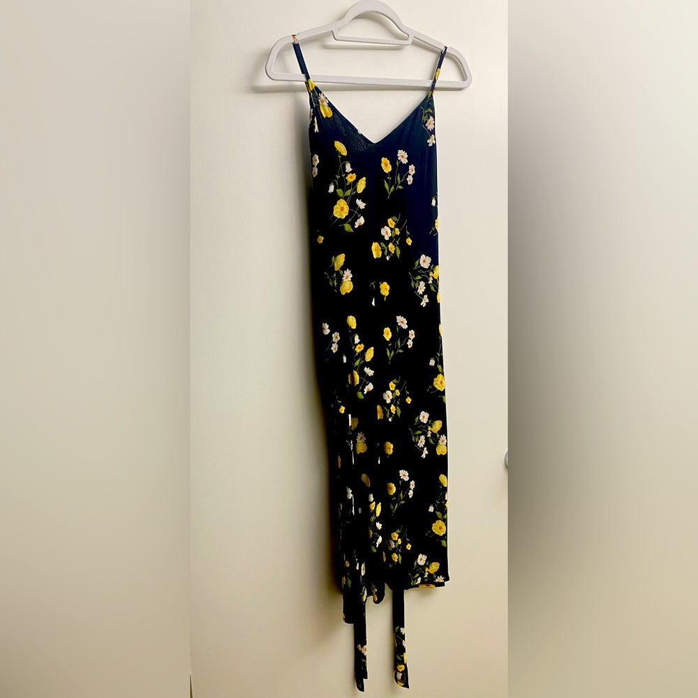 Reformation, size 0, floral midi slip dress